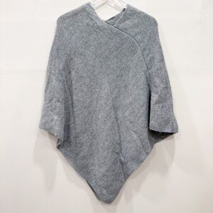 Fratelli Talli Wool Alpaca Blend Knit Poncho Sweater One Size Made In Italy